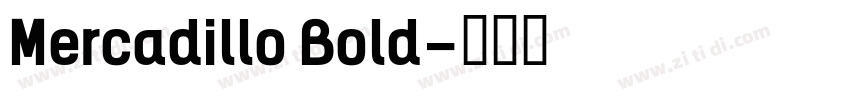 Mercadillo Bold字体转换